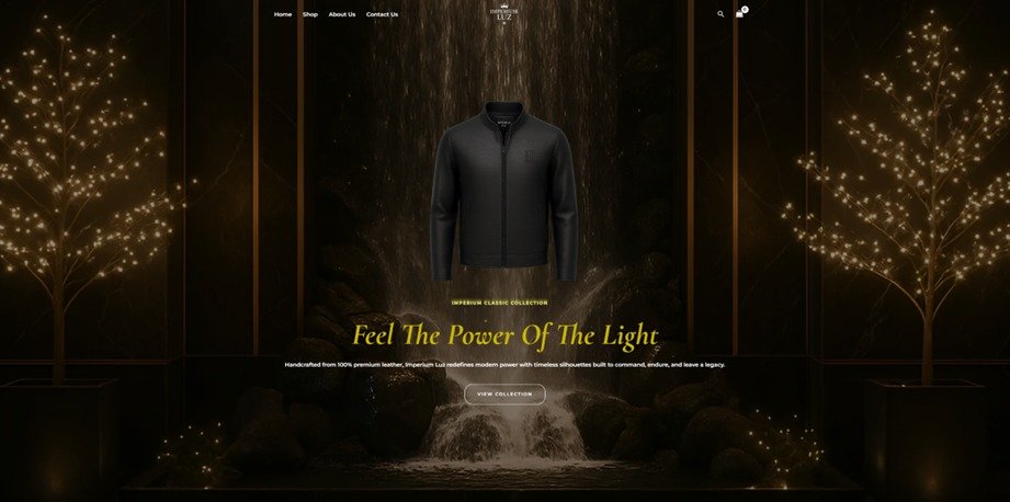 Imperium Luz brand identity visuals